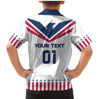 Custom USA 2024 Eiffel Tower Family Matching Mermaid Dress and Hawaiian Shirt United States Summer Sport - Wonder Print Shop