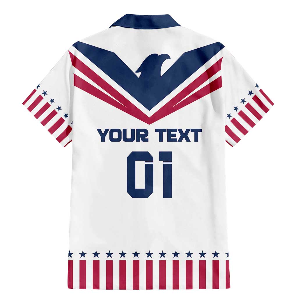 Custom USA 2024 Eiffel Tower Family Matching Mermaid Dress and Hawaiian Shirt United States Summer Sport - Wonder Print Shop