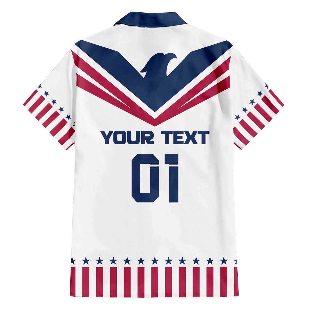 Custom USA 2024 Eiffel Tower Family Matching Off The Shoulder Long Sleeve Dress and Hawaiian Shirt United States Summer Sport - Wonder Print Shop