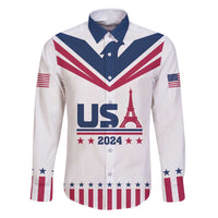 Custom USA 2024 Eiffel Tower Family Matching Summer Maxi Dress and Hawaiian Shirt United States Summer Sport - Wonder Print Shop