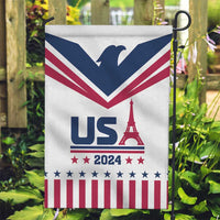 USA 2024 Eiffel Tower Garden Flag United States Summer Sport - Wonder Print Shop