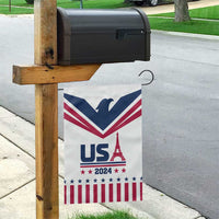 USA 2024 Eiffel Tower Garden Flag United States Summer Sport - Wonder Print Shop