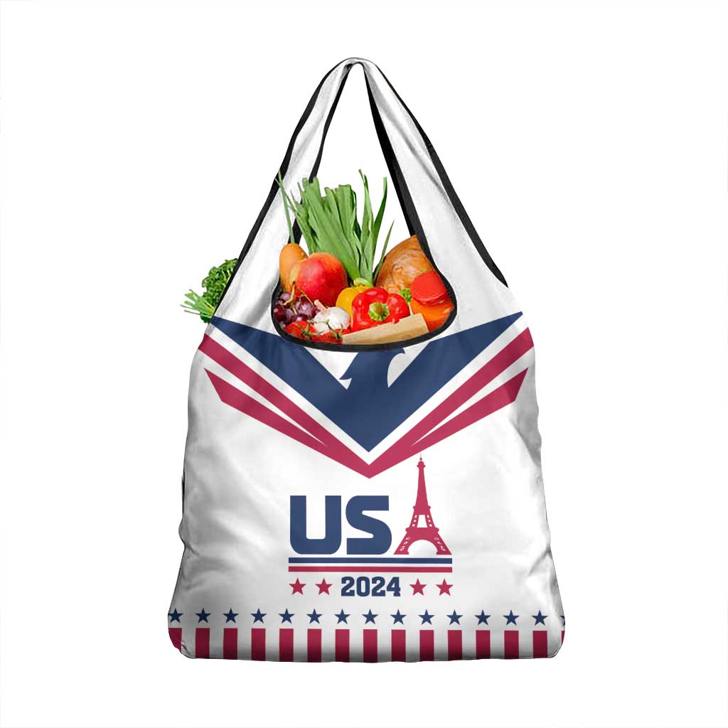 USA 2024 Eiffel Tower Grocery Bag United States Summer Sport