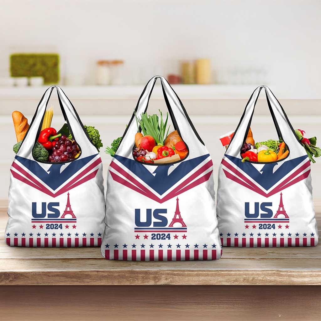 USA 2024 Eiffel Tower Grocery Bag United States Summer Sport