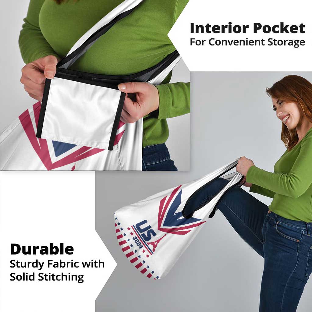 USA 2024 Eiffel Tower Grocery Bag United States Summer Sport