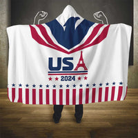 USA 2024 Eiffel Tower Hooded Blanket United States Summer Sport