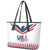USA 2024 Eiffel Tower Leather Tote Bag United States Summer Sport - Wonder Print Shop