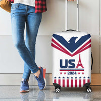 USA 2024 Eiffel Tower Luggage Cover United States Summer Sport - Wonder Print Shop