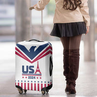 USA 2024 Eiffel Tower Luggage Cover United States Summer Sport - Wonder Print Shop