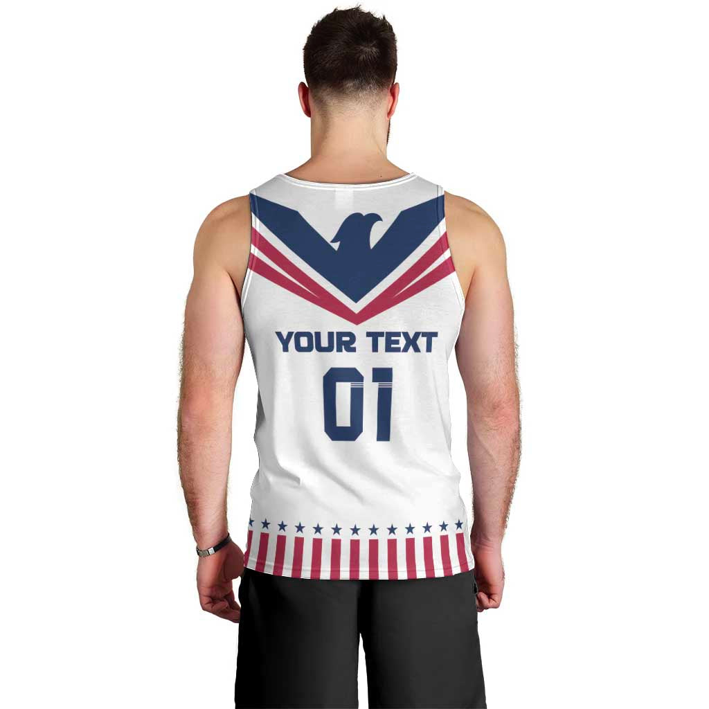 Custom USA 2024 Eiffel Tower Men Tank Top United States Summer Sport - Wonder Print Shop