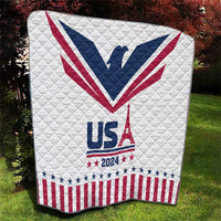 USA 2024 Eiffel Tower Quilt United States Summer Sport - Wonder Print Shop