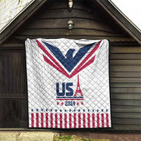 USA 2024 Eiffel Tower Quilt United States Summer Sport - Wonder Print Shop