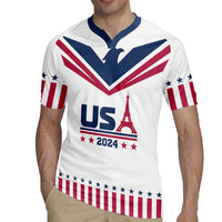 Custom USA 2024 Eiffel Tower Rugby Jersey United States Summer Sport - Wonder Print Shop