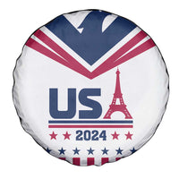 USA 2024 Eiffel Tower Spare Tire Cover United States Summer Sport - Wonder Print Shop