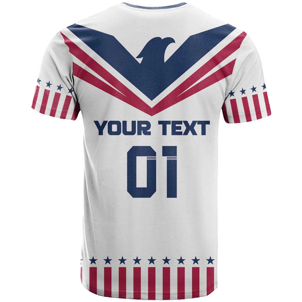 Custom USA 2024 Eiffel Tower T Shirt United States Summer Sport - Wonder Print Shop