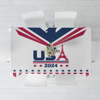 USA 2024 Eiffel Tower Tablecloth United States Summer Sport - Wonder Print Shop