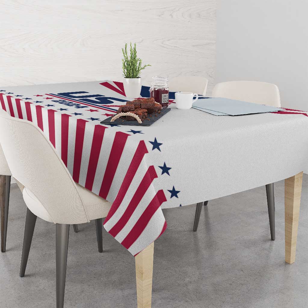 USA 2024 Eiffel Tower Tablecloth United States Summer Sport - Wonder Print Shop