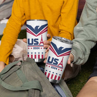 USA 2024 Eiffel Tower Tumbler Cup United States Summer Sport - Wonder Print Shop