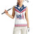 Custom USA 2024 Eiffel Tower Women Sleeveless Polo Shirt United States Summer Sport - Wonder Print Shop