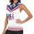 Custom USA 2024 Eiffel Tower Women Sleeveless Polo Shirt United States Summer Sport - Wonder Print Shop