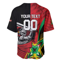 Custom Amazon Warriors Vs Knight Riders Baseball Jersey Trinbago and Guyana Face Off Cricket LT01