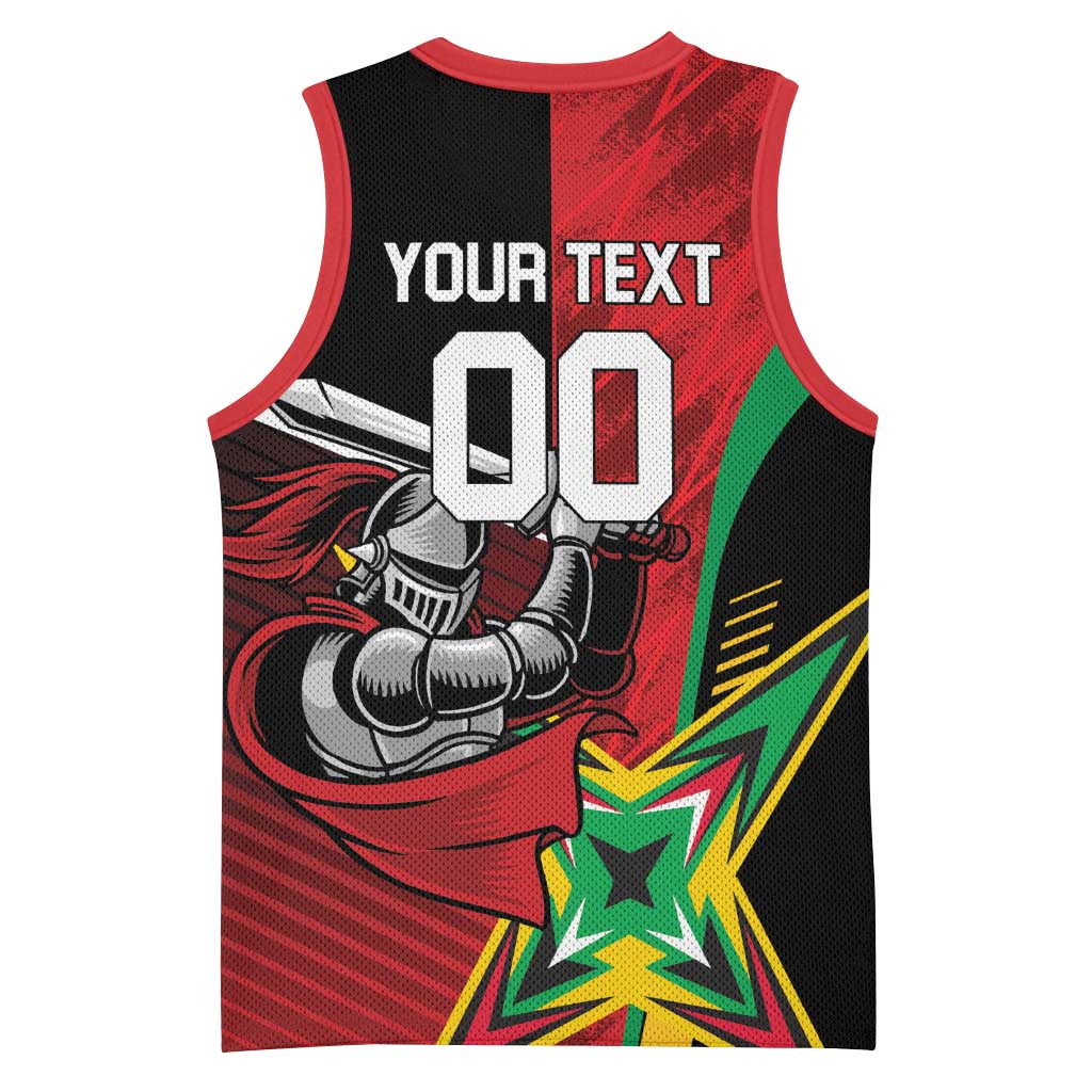 Custom Amazon Warriors Vs Knight Riders Basketball Jersey Trinbago and Guyana Face Off Cricket LT01