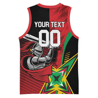 Custom Amazon Warriors Vs Knight Riders Basketball Jersey Trinbago and Guyana Face Off Cricket LT01