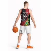 Custom Amazon Warriors Vs Knight Riders Basketball Jersey Trinbago and Guyana Face Off Cricket LT01