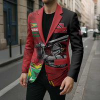 Custom Amazon Warriors Vs Knight Riders Blazer Trinbago and Guyana Face Off Cricket LT01