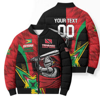 Custom Amazon Warriors Vs Knight Riders Bomber Puffer Jacket Trinbago and Guyana Face Off Cricket LT01