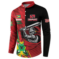 Custom Amazon Warriors Vs Knight Riders Button Sweatshirt Trinbago and Guyana Face Off Cricket LT01