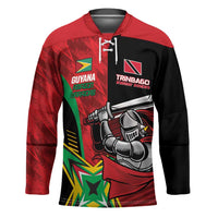 Custom Amazon Warriors Vs Knight Riders Hockey Jersey Trinbago and Guyana Face Off Cricket LT01