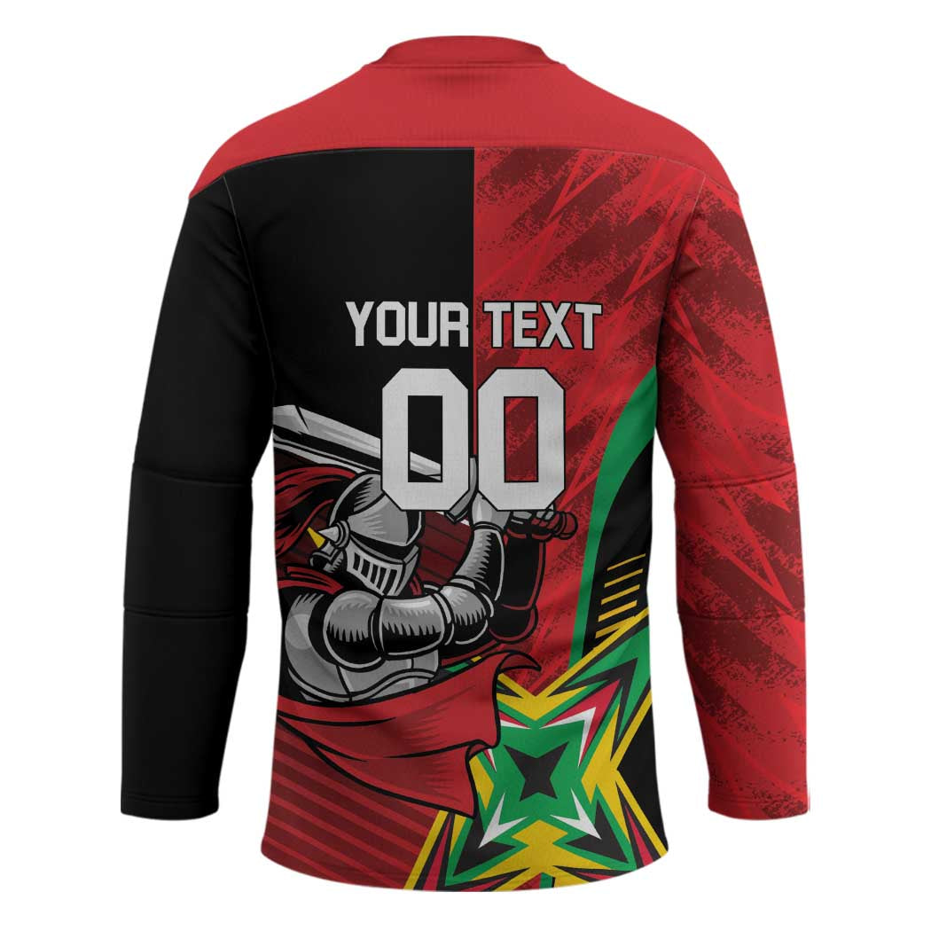 Custom Amazon Warriors Vs Knight Riders Hockey Jersey Trinbago and Guyana Face Off Cricket LT01