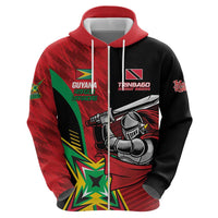 Custom Amazon Warriors Vs Knight Riders Hoodie Trinbago and Guyana Face Off Cricket LT01