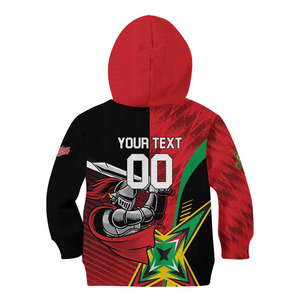Custom Amazon Warriors Vs Knight Riders Kid Hoodie Trinbago and Guyana Face Off Cricket LT01