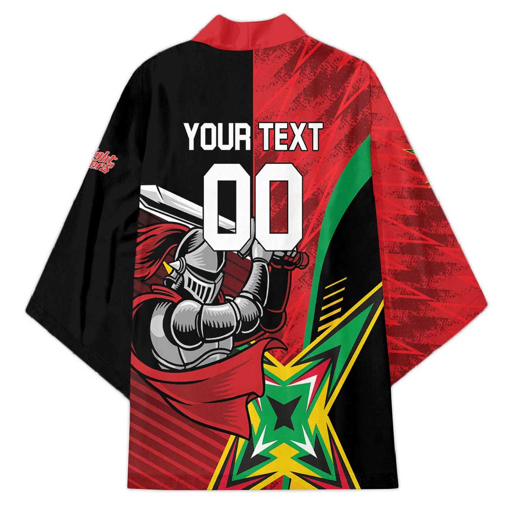 Custom Amazon Warriors Vs Knight Riders Kimono Trinbago and Guyana Face Off Cricket LT01