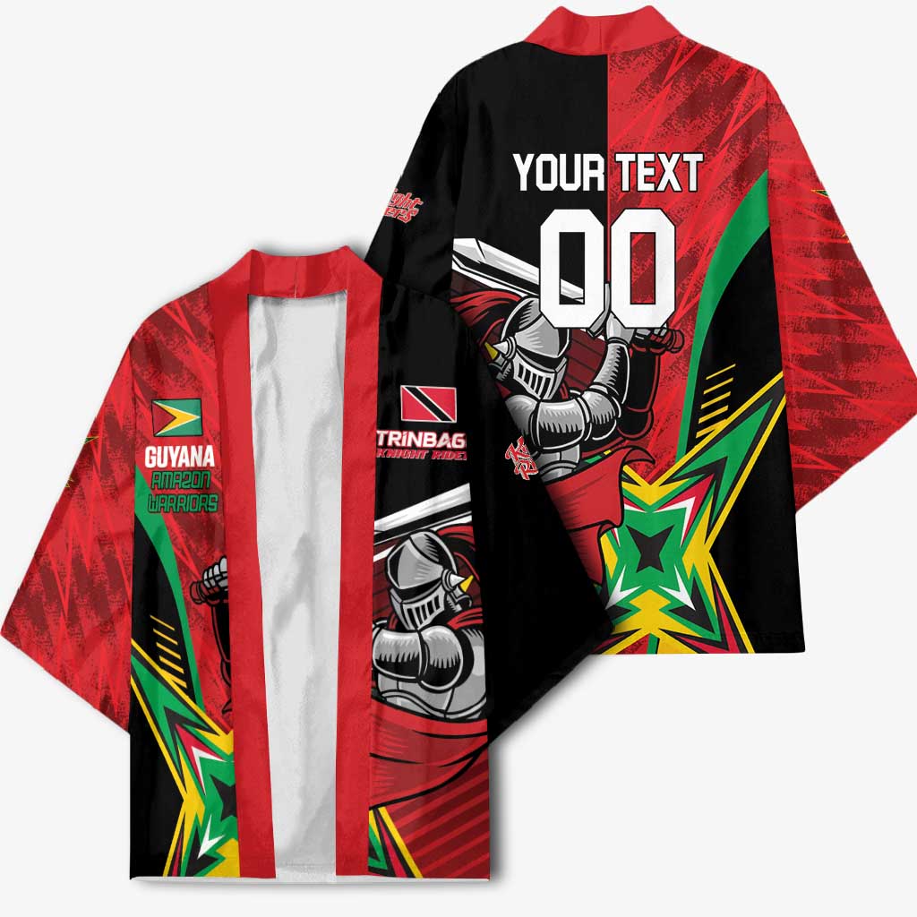 Custom Amazon Warriors Vs Knight Riders Kimono Trinbago and Guyana Face Off Cricket LT01