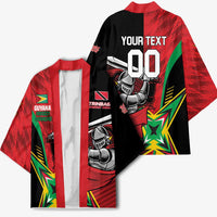 Custom Amazon Warriors Vs Knight Riders Kimono Trinbago and Guyana Face Off Cricket LT01