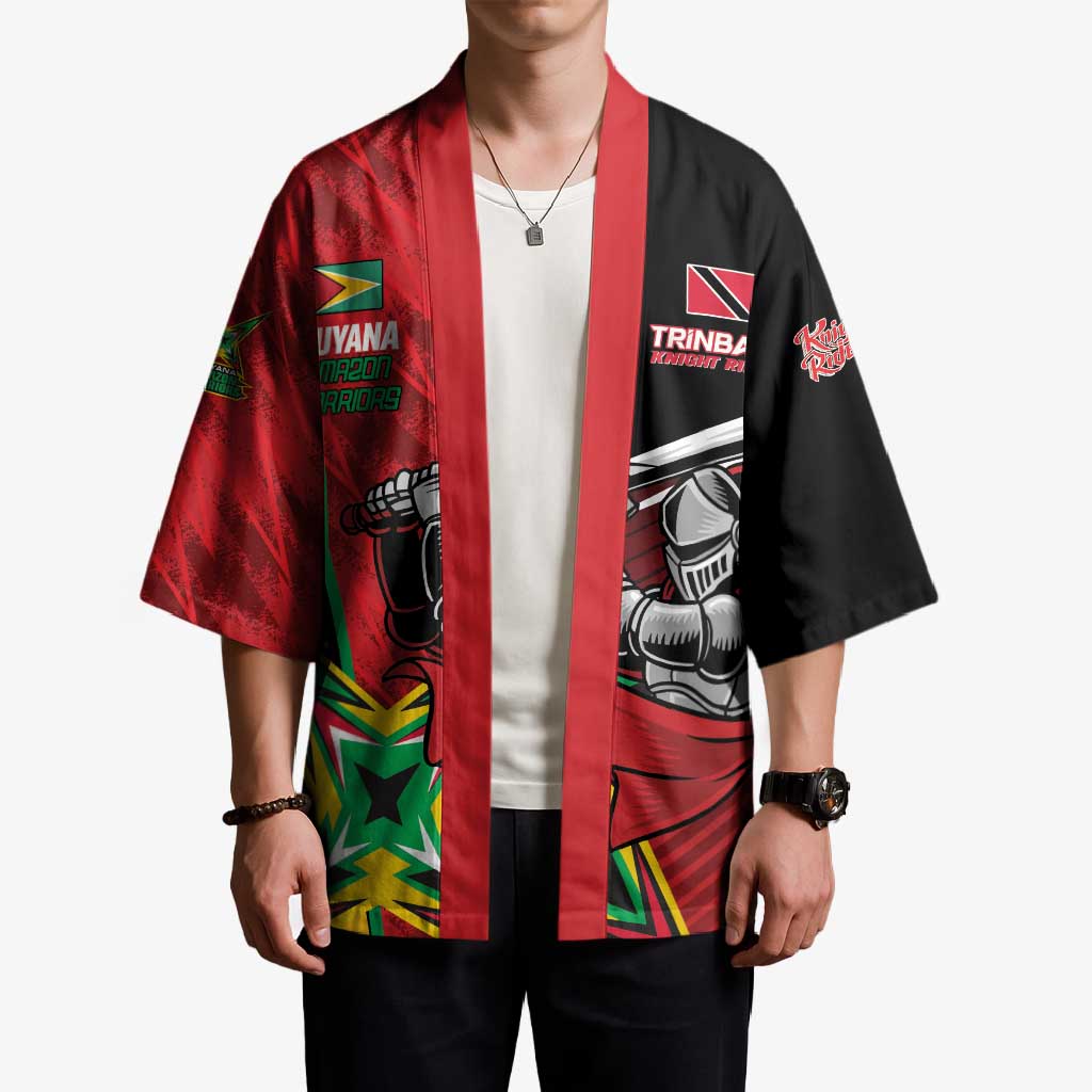 Custom Amazon Warriors Vs Knight Riders Kimono Trinbago and Guyana Face Off Cricket LT01
