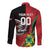 Custom Amazon Warriors Vs Knight Riders Long Sleeve Button Shirt Trinbago and Guyana Face Off Cricket LT01