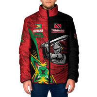 Custom Amazon Warriors Vs Knight Riders Padded Jacket Trinbago and Guyana Face Off Cricket LT01