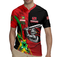Custom Amazon Warriors Vs Knight Riders Rugby Jersey Trinbago and Guyana Face Off Cricket LT01