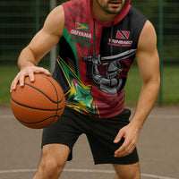 Custom Amazon Warriors Vs Knight Riders Sleeveless Hoodie Trinbago and Guyana Face Off Cricket LT01