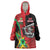 Custom Amazon Warriors Vs Knight Riders Wearable Blanket Hoodie Trinbago and Guyana Face Off Cricket LT01
