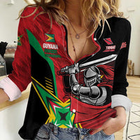 Custom Amazon Warriors Vs Knight Riders Women Casual Shirt Trinbago and Guyana Face Off Cricket LT01