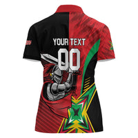 Custom Amazon Warriors Vs Knight Riders Women Polo Shirt Trinbago and Guyana Face Off Cricket LT01