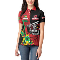 Custom Amazon Warriors Vs Knight Riders Women Polo Shirt Trinbago and Guyana Face Off Cricket LT01