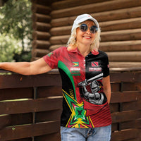 Custom Amazon Warriors Vs Knight Riders Women Polo Shirt Trinbago and Guyana Face Off Cricket LT01