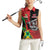 Custom Amazon Warriors Vs Knight Riders Women Sleeveless Polo Shirt Trinbago and Guyana Face Off Cricket LT01