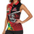 Custom Amazon Warriors Vs Knight Riders Women Sleeveless Polo Shirt Trinbago and Guyana Face Off Cricket LT01